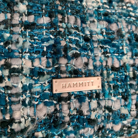 RARE!! Hammitt VIP Satchel in Woven Wander with Brushed Silver & Gold Hardware!! - Picture 5 of 6